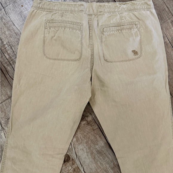 Vintage Abercrombie & Fitch Women’s Khaki Cotton Pants Size M - Picture 8 of 10